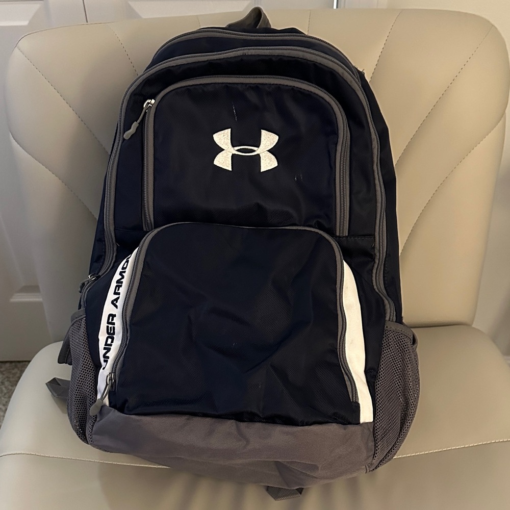 Under Armour Navy and Gray Backpack